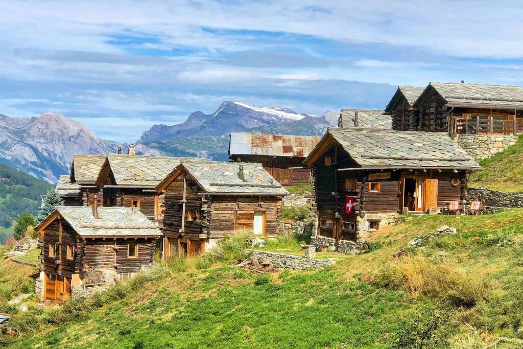 Appartement "Le Ver Luisant" A Saint-Martin, Val D'Herens, Valais ภายนอก รูปภาพ